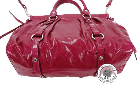 Miu Miu RT0383 X72 Vitello Lux Bauletto Aperto Fuxia / F0029 